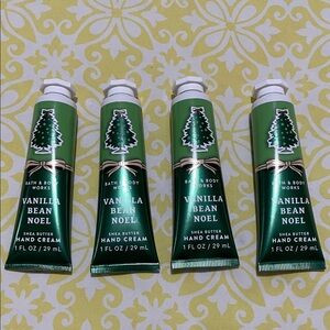 Bath & Body Works 4X Vanilla Bean Noel Hand Cream Set NWT